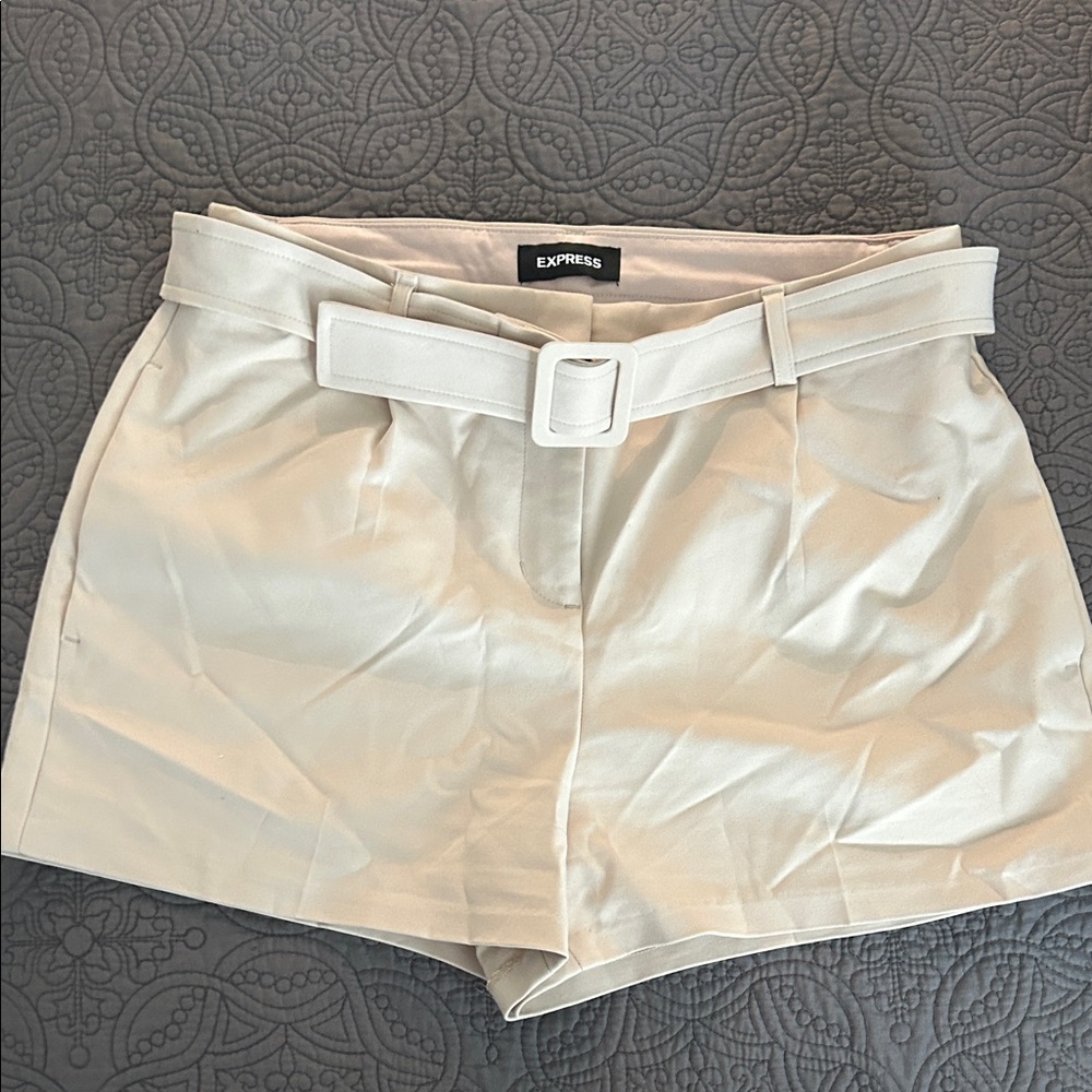 Express Women's High Waist Khaki Shorts